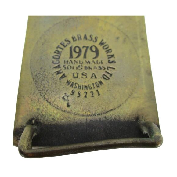 Belle Starr of Colorado Belt Buckle Anacortes Brass Works Belle Starr Outlaw - Picture 3 of 3